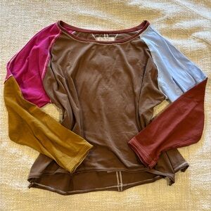 Free People multicolored long sleeve size S